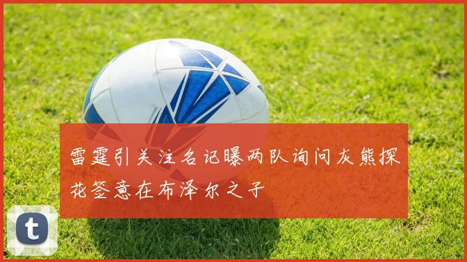 雷霆引关注名记曝两队询问灰熊探花签意在布泽尔之子